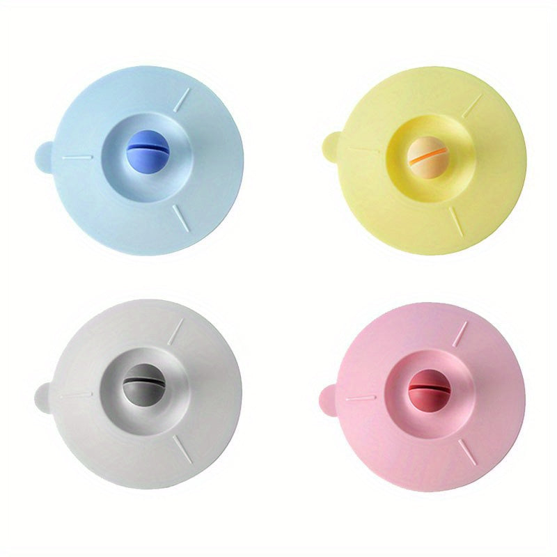 1pc Food Grade Silicone Cup Lid Mug Covers; Anti-dust Leak-proof Cup Coffee Mug Cover; Airtight Seal Lids Cap; Drink Cup Covers For Hot And Cold Beverages