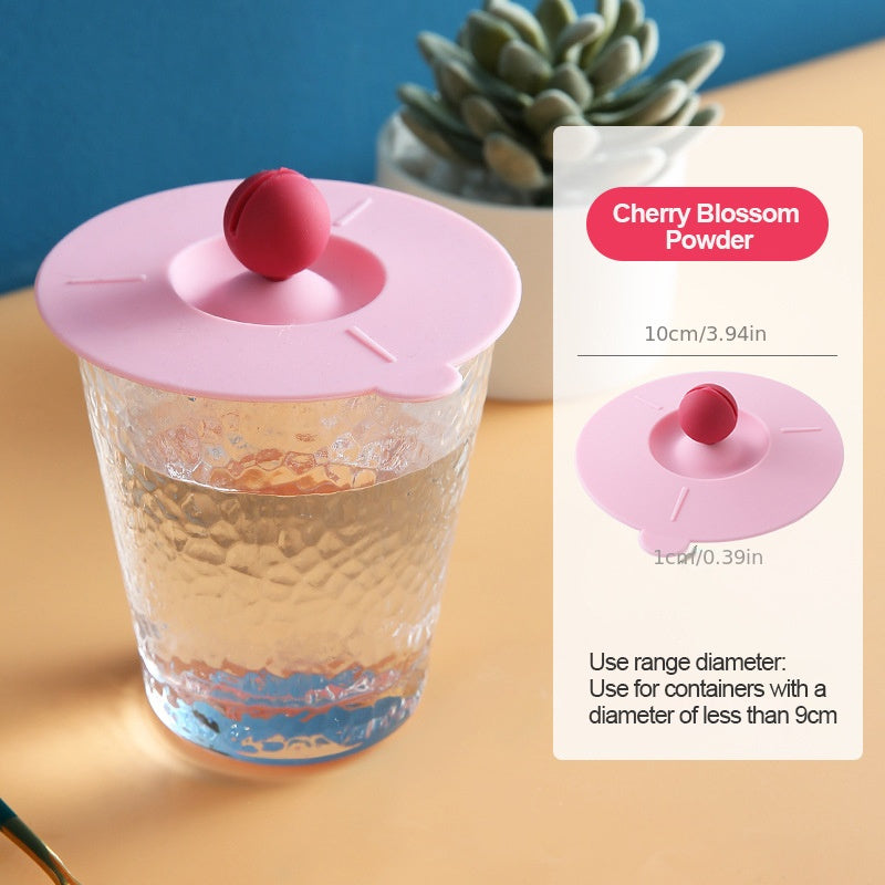 1pc Food Grade Silicone Cup Lid Mug Covers; Anti-dust Leak-proof Cup Coffee Mug Cover; Airtight Seal Lids Cap; Drink Cup Covers For Hot And Cold Beverages