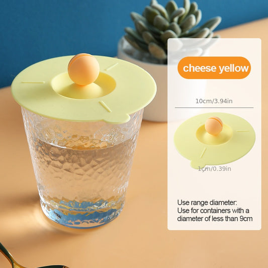 1pc Food Grade Silicone Cup Lid Mug Covers; Anti-dust Leak-proof Cup Coffee Mug Cover; Airtight Seal Lids Cap; Drink Cup Covers For Hot And Cold Beverages