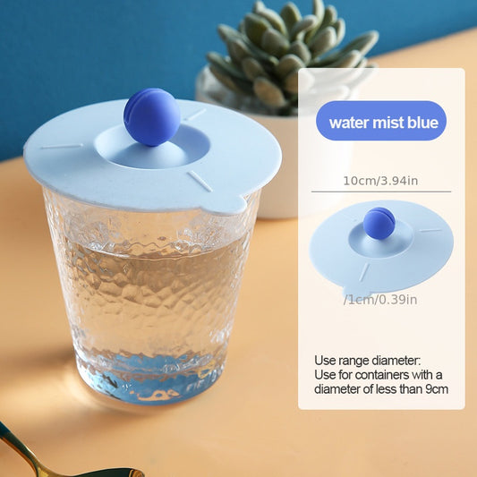 1pc Food Grade Silicone Cup Lid Mug Covers; Anti-dust Leak-proof Cup Coffee Mug Cover; Airtight Seal Lids Cap; Drink Cup Covers For Hot And Cold Beverages